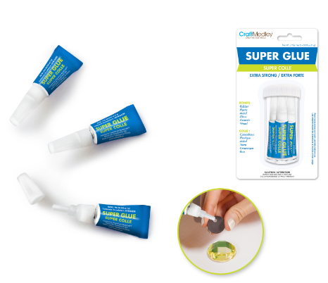 Craft Medley Glue: Super Glue 3x1g Tubes in Safety Case Extra Strong