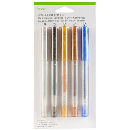 Cricut® Glitter Gel Pen Set, Basics (5 ct.)