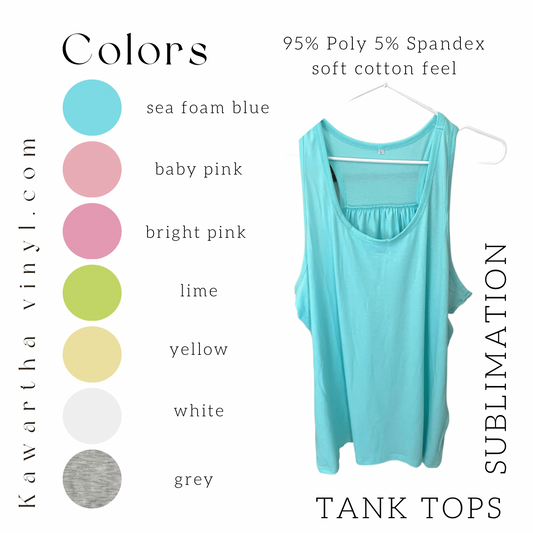 Sublimation Tank Tops