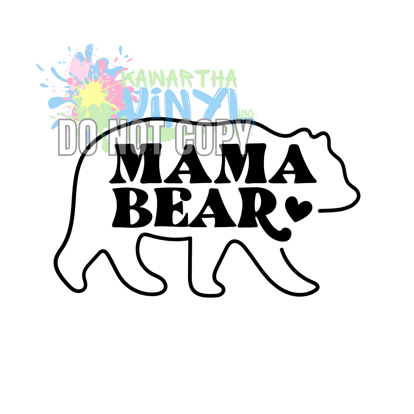 Mama Bear Sublimation Print