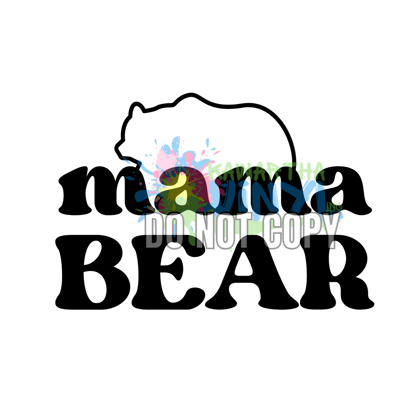 Mama Bear Sublimation Print