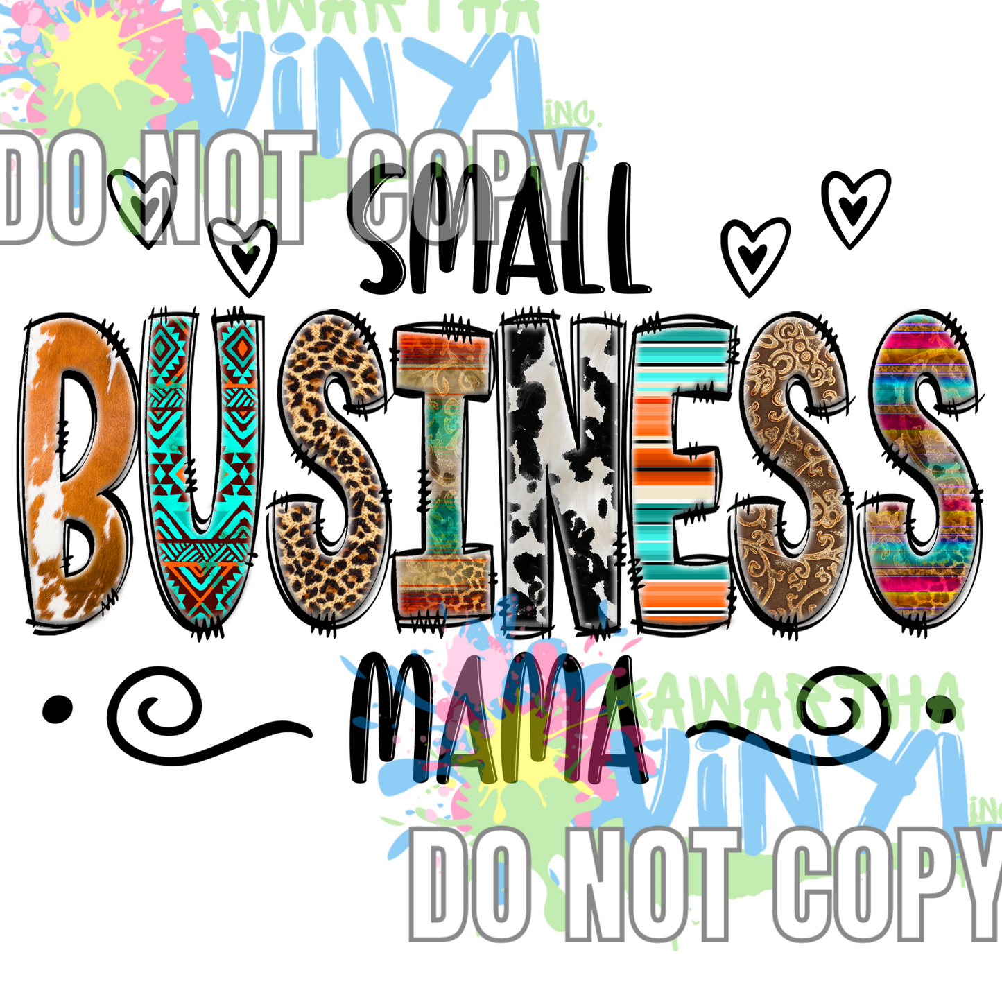 Small Business Mama Western Sublimation Print