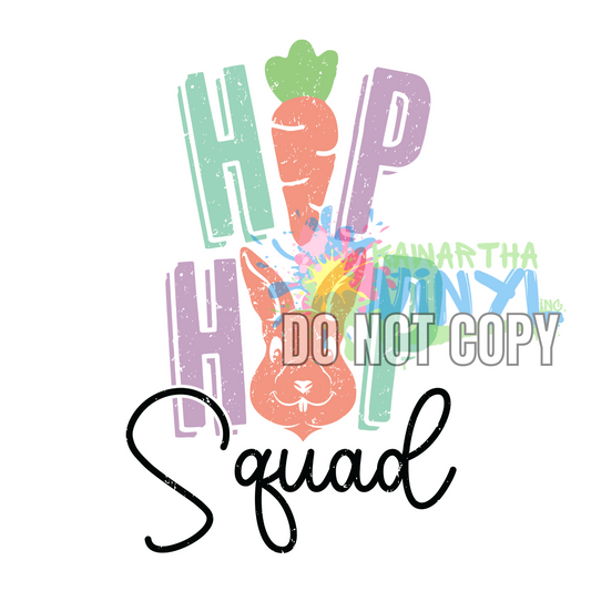 Hip Hop Squad Retro Grunge Sublimation Print