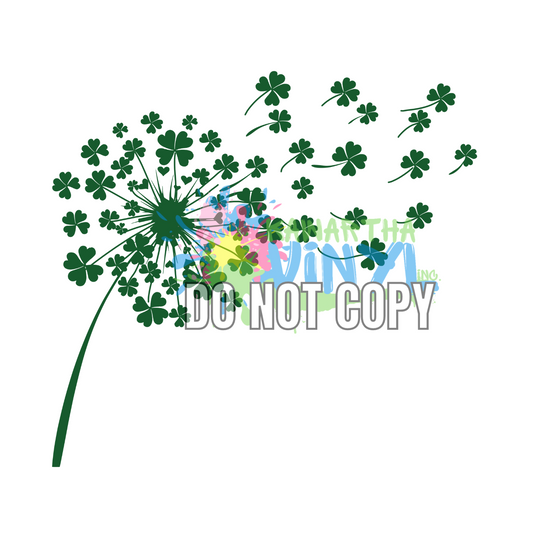 Clover Dandelion Sublimation Print