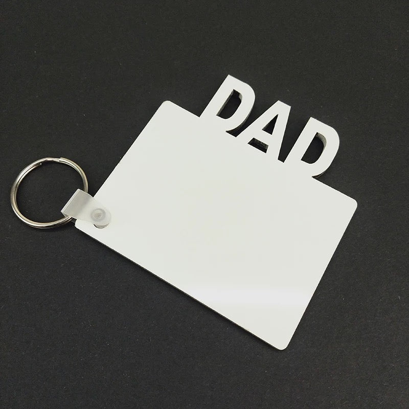 Sublimation MDF Mom and Dad keychains