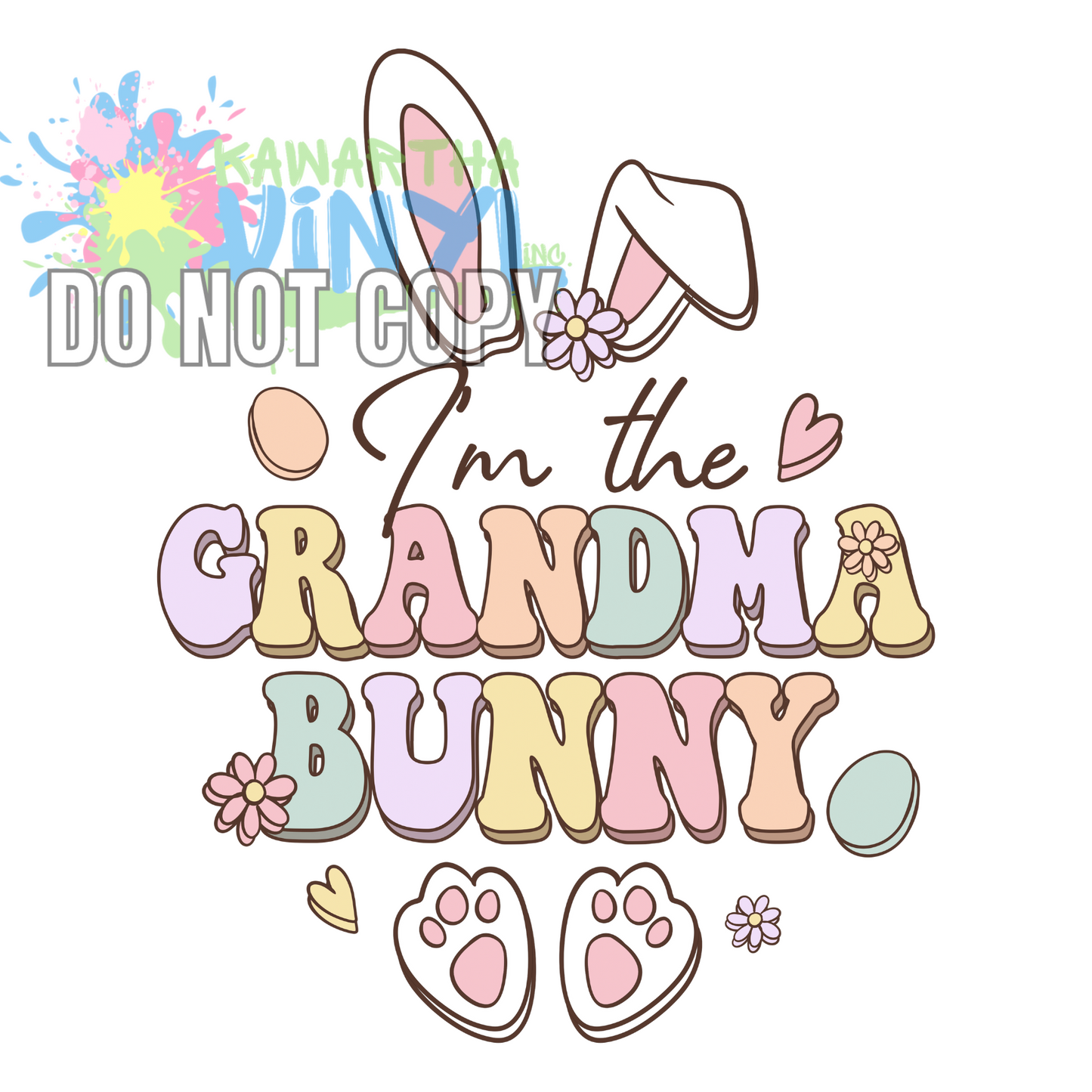 Grandma Bunny Sublimation Print