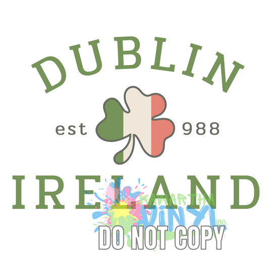 Dublin Sublimation Print