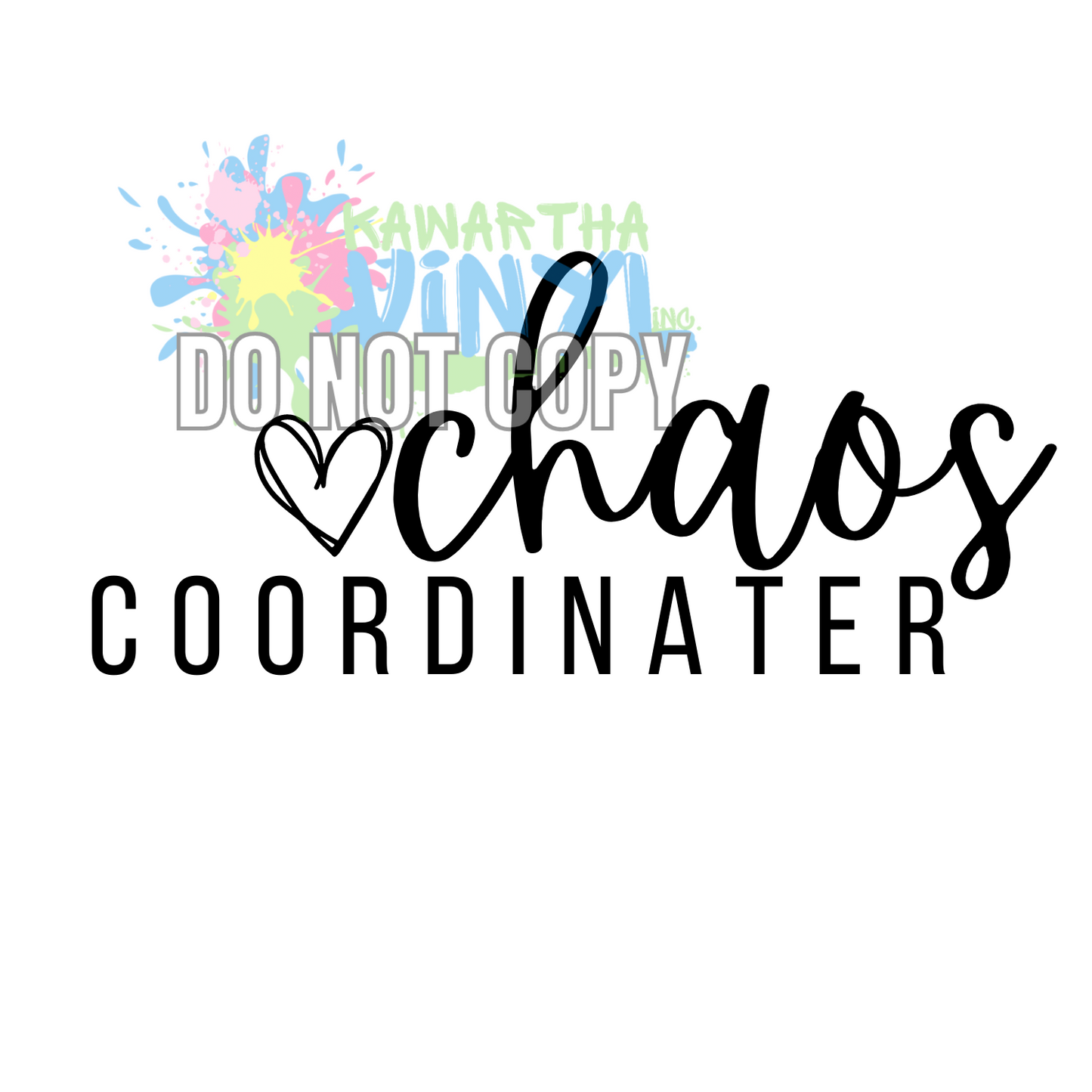 Chaos Coordinator Sublimation Print