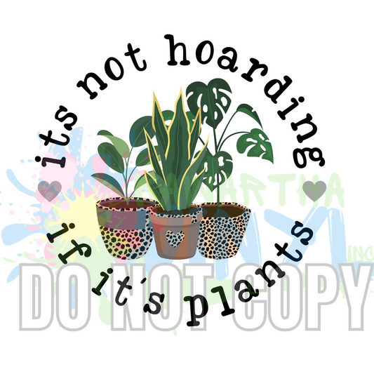 Hoarding Plants Circle Sublimation Print