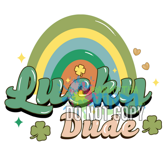 Lucky Dude Retro Sublimation Print