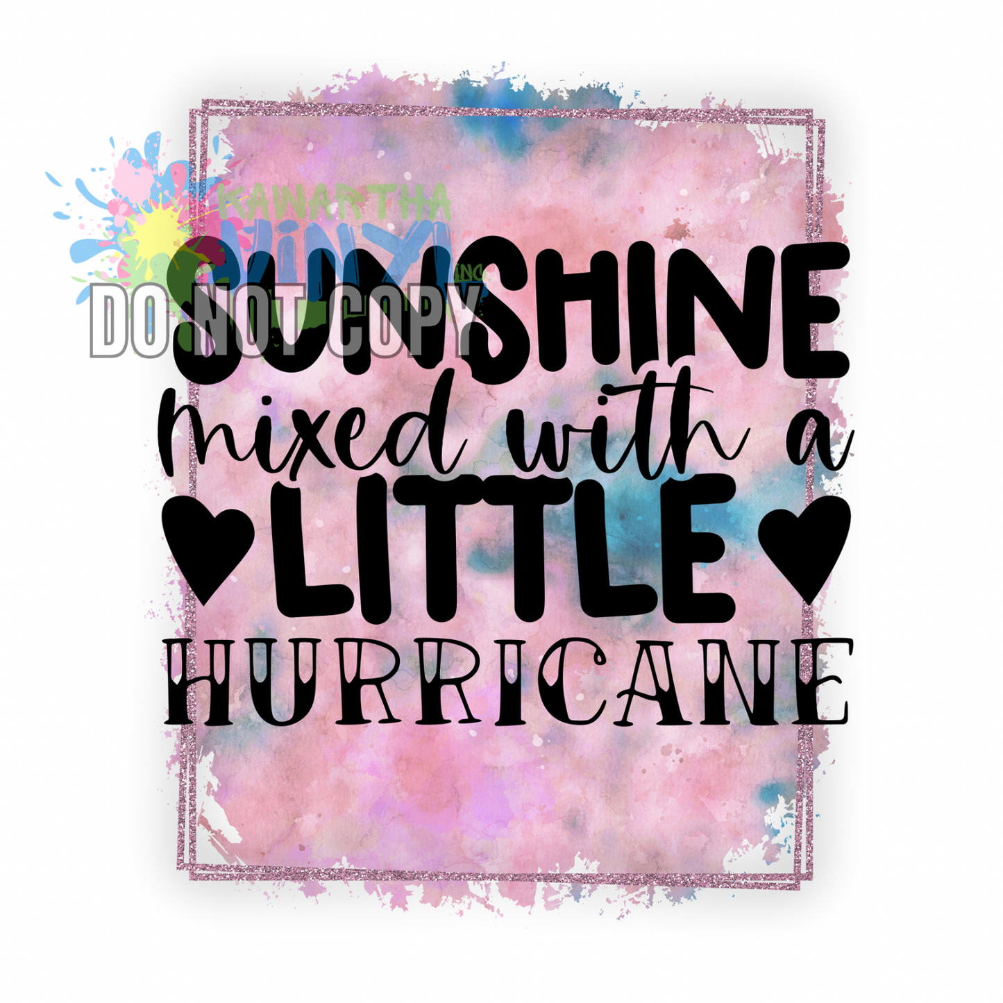 Sunshine Hurricane Sublimation Print