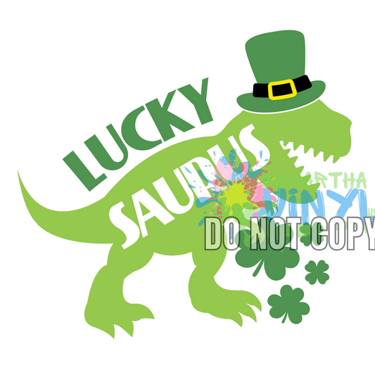 Lucky Saurus Sublimation Print