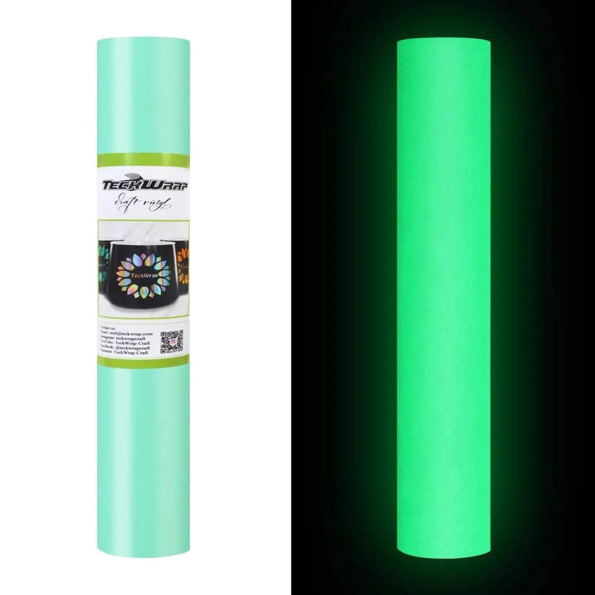 TeckWrap Glow In The Dark Adhesive Vinyl