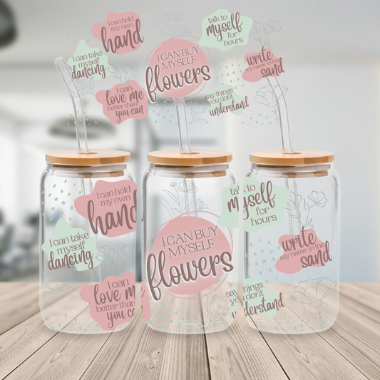 37. My Own Flowers UV DTF Cup Wrap