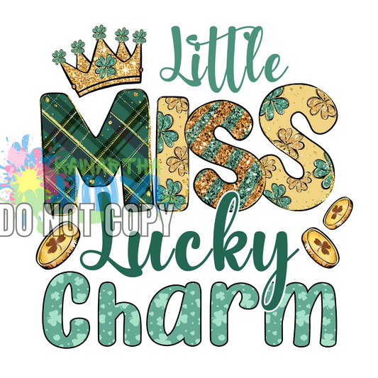 Little Miss Lucky Charm Sublimation Print