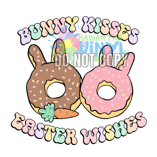 Bunny Kisses Donut Sublimation Print