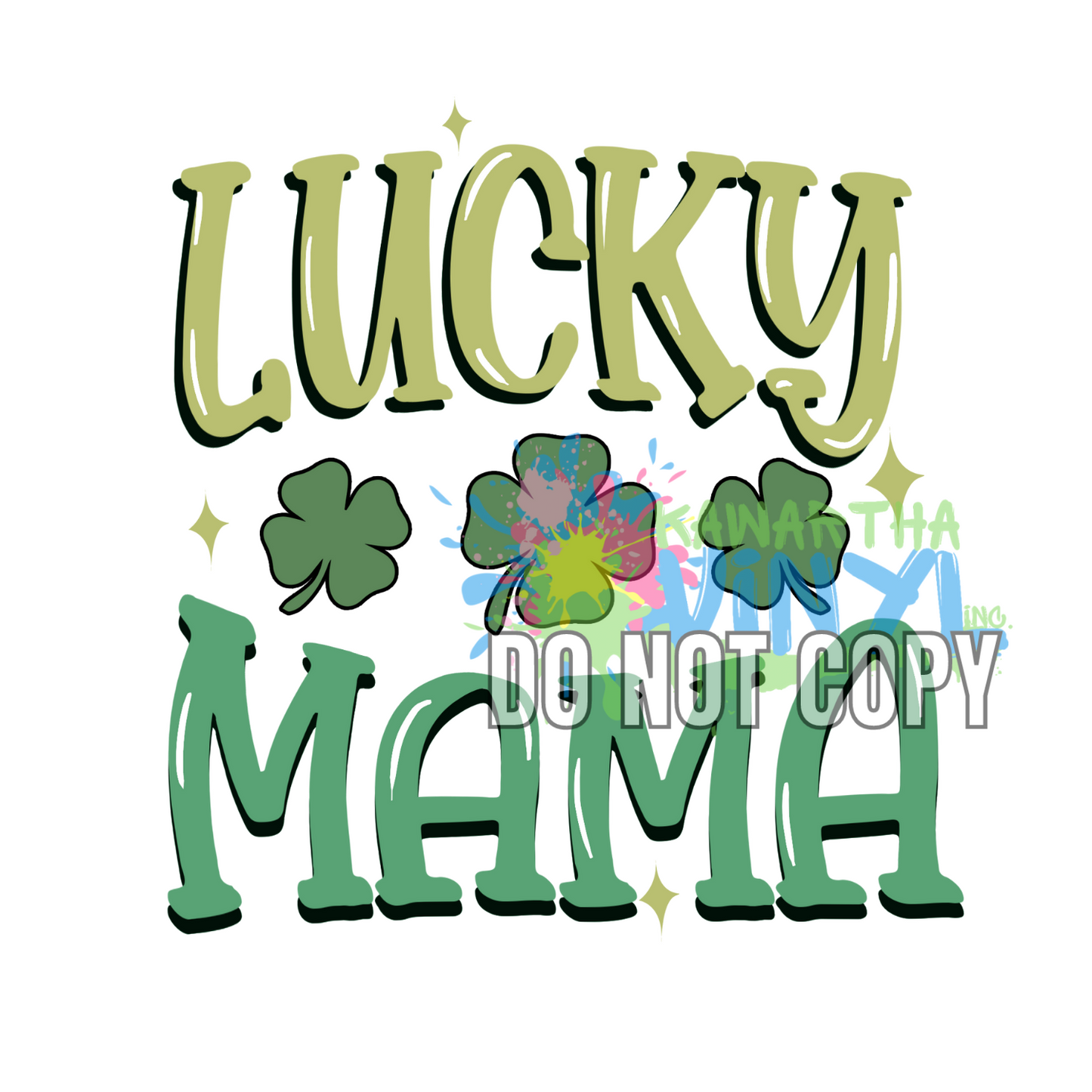 Lucky Mama Shamrock Sublimation Print