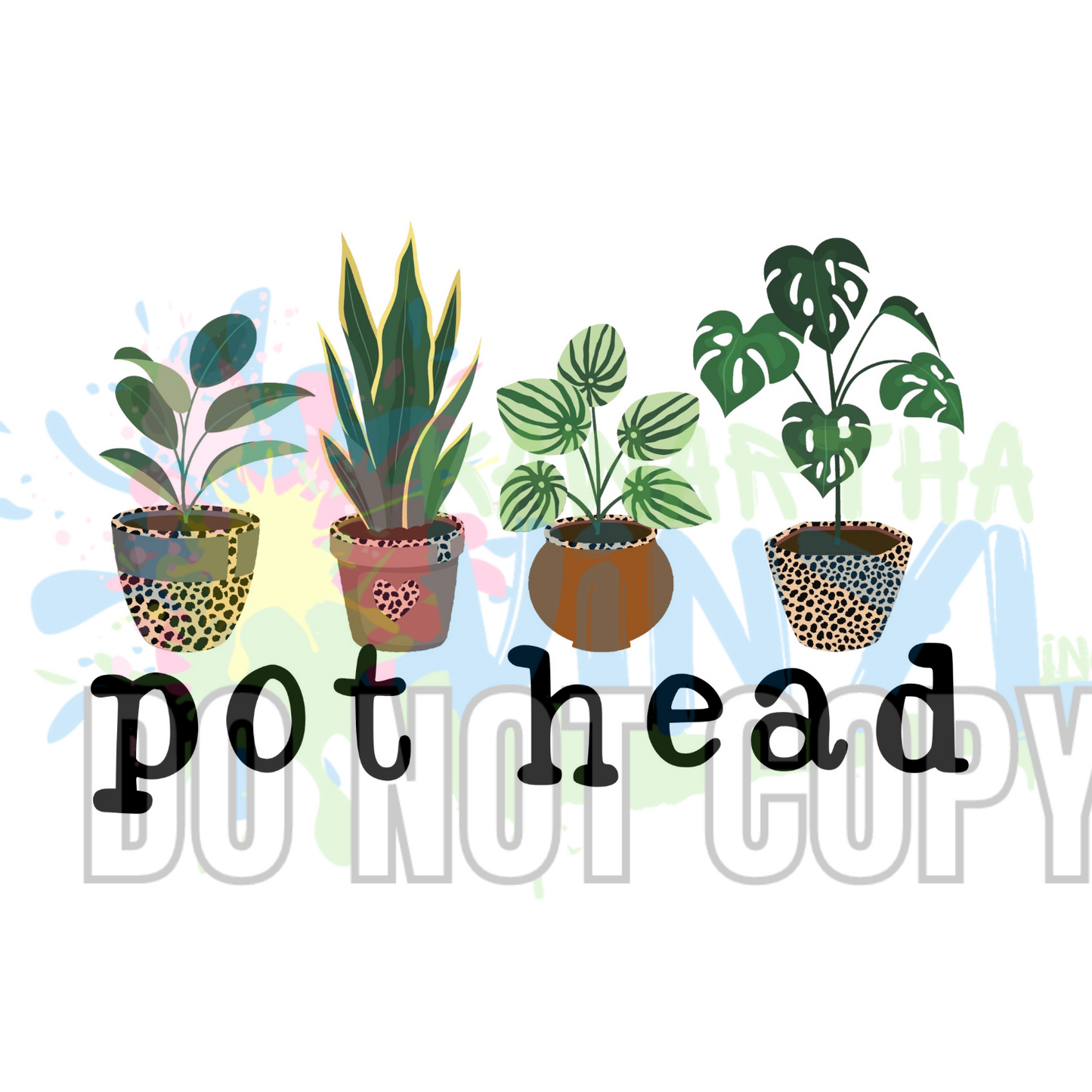 Pot Head (4) Sublimation Print
