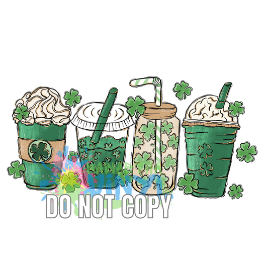 St. Pats Latte Sublimation Print