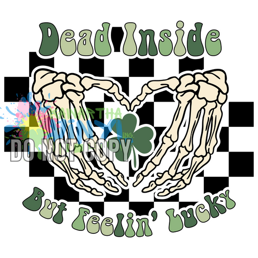 Dead Inside Hands Sublimation Print