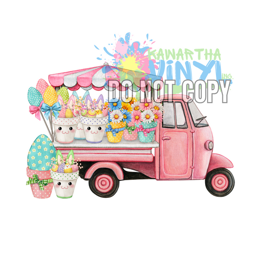 Easter Truck Sublimation Print
