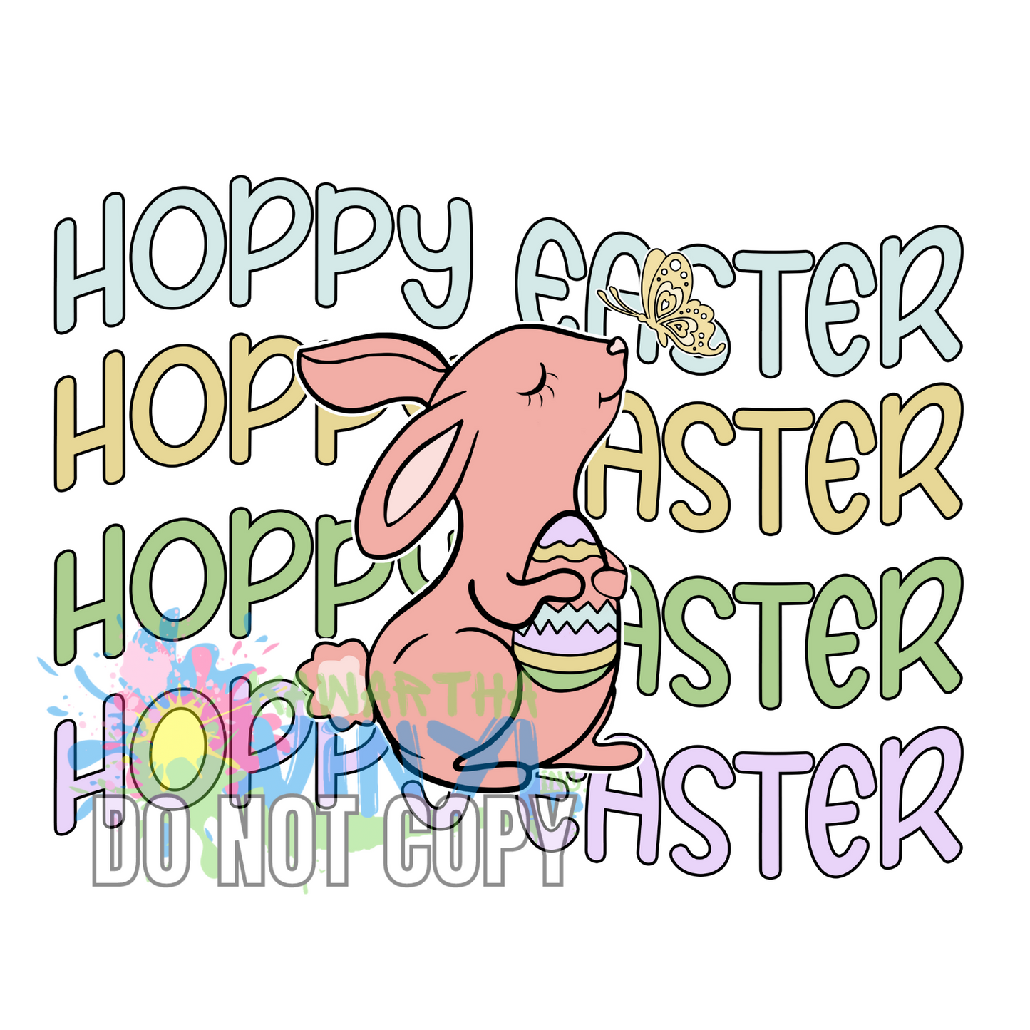 Hoppy Easter Sublimation Print
