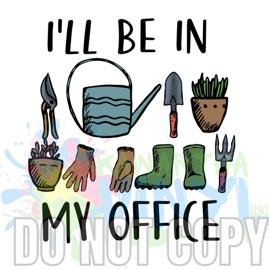 Office Garden Sublimation Print