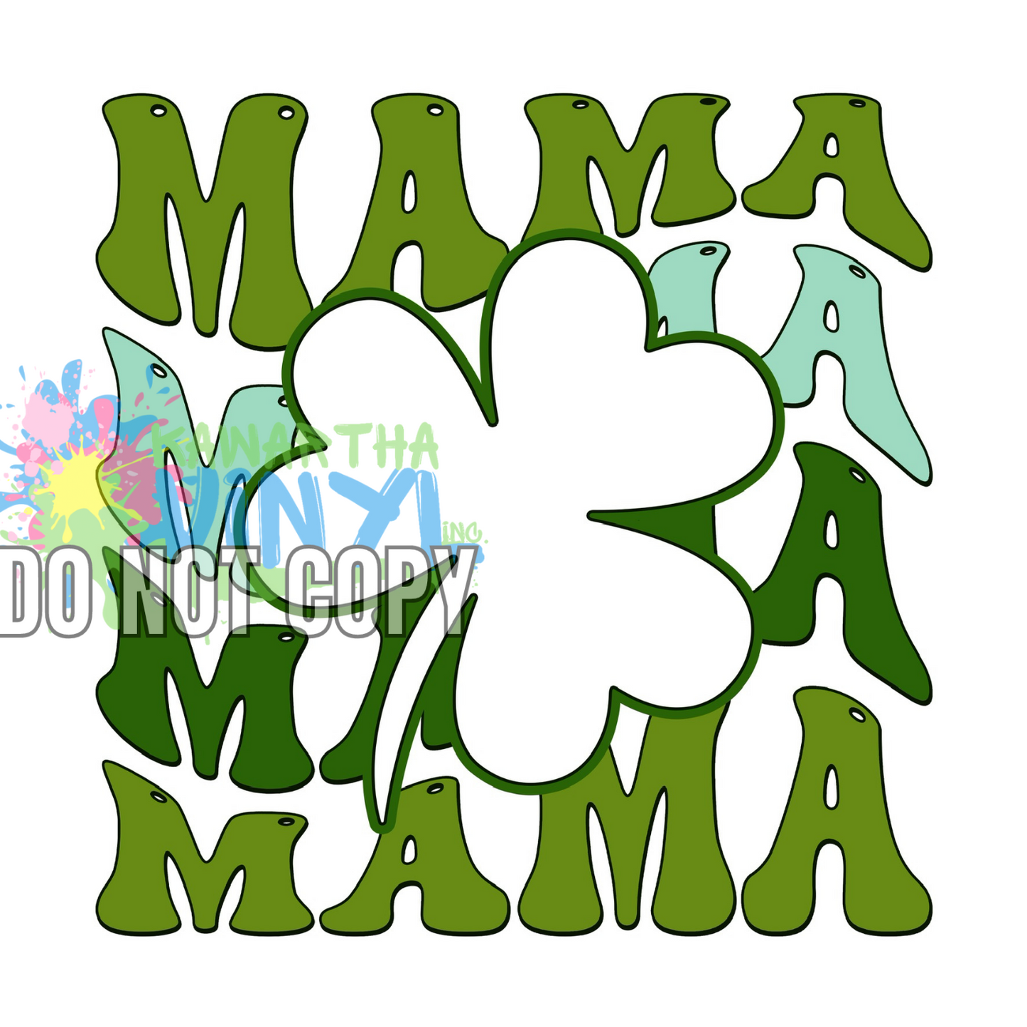 Mama Clover Sublimation Print