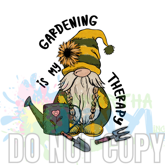 Therapy Gnome Sublimation Print