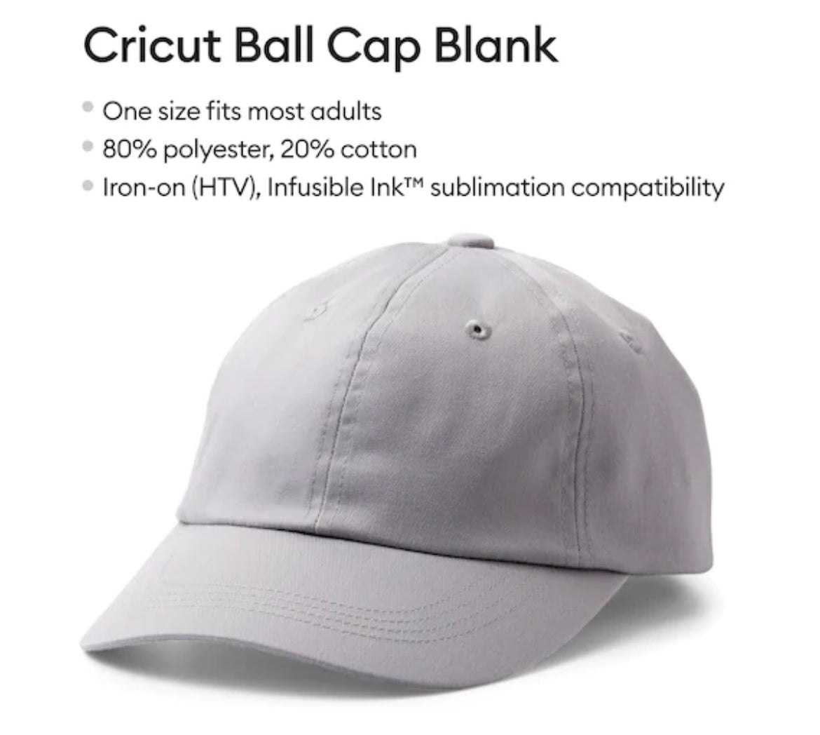Cricut® Gray Ball Cap Blank
