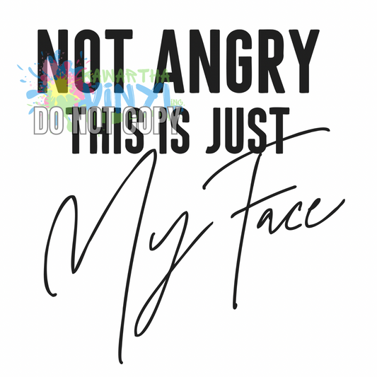 Just My Face Sublimation Print