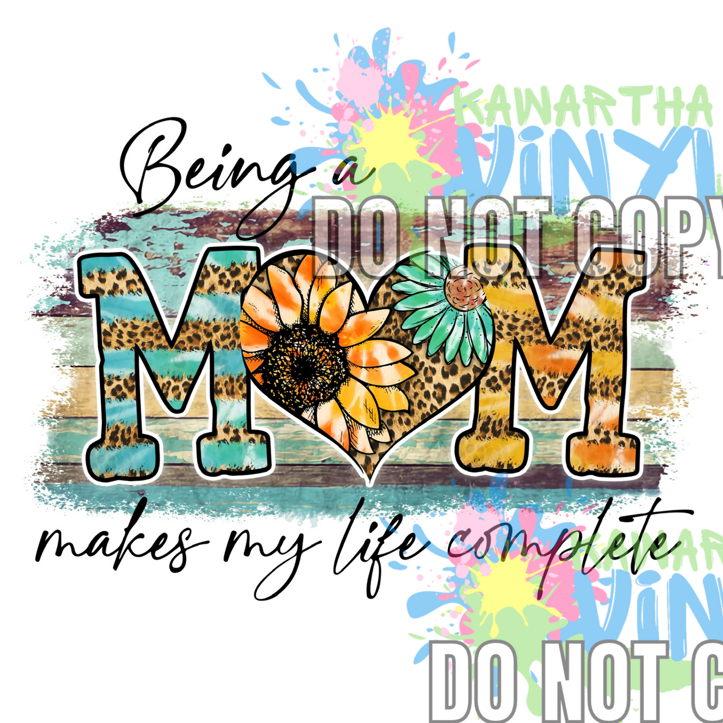 Mom Life Complete Sunflower Sublimation Print