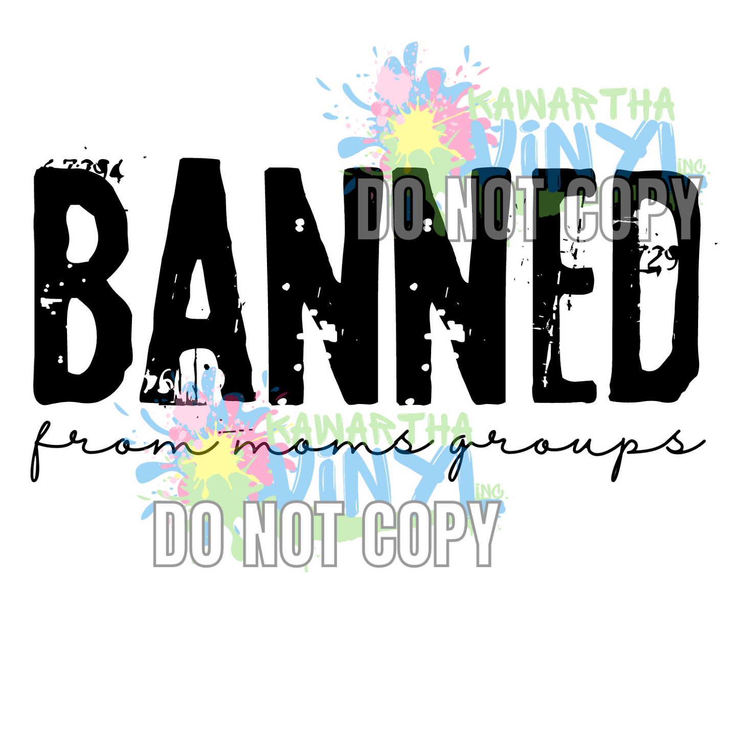Banned Moms Group Sublimation Print