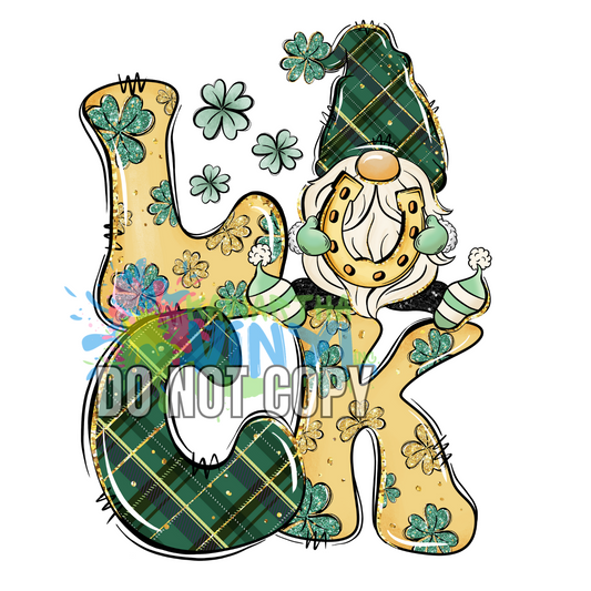Luck Gnome Sublimation Print