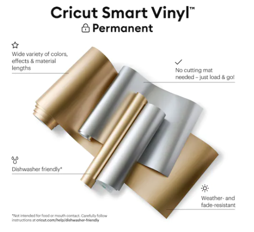 Cricut® Permanent Smart Vinyl™ Matte Metallic