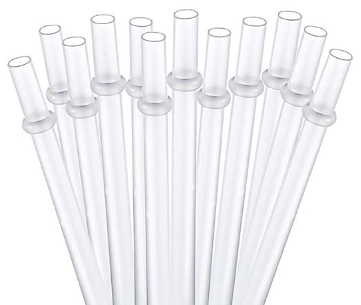 Reusable Plastic Thick Drinking Straws 10inch