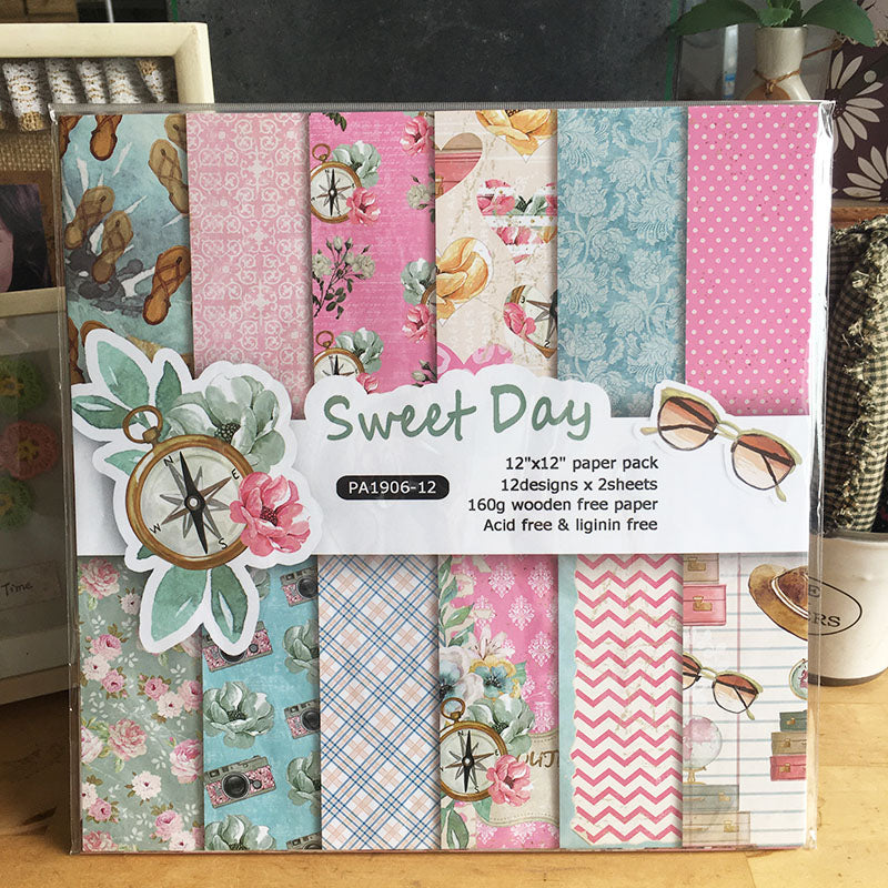 12x12" Cardstock Paper Sweet Day