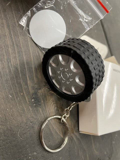 Sublimation Tire Measuring Tape Keychain