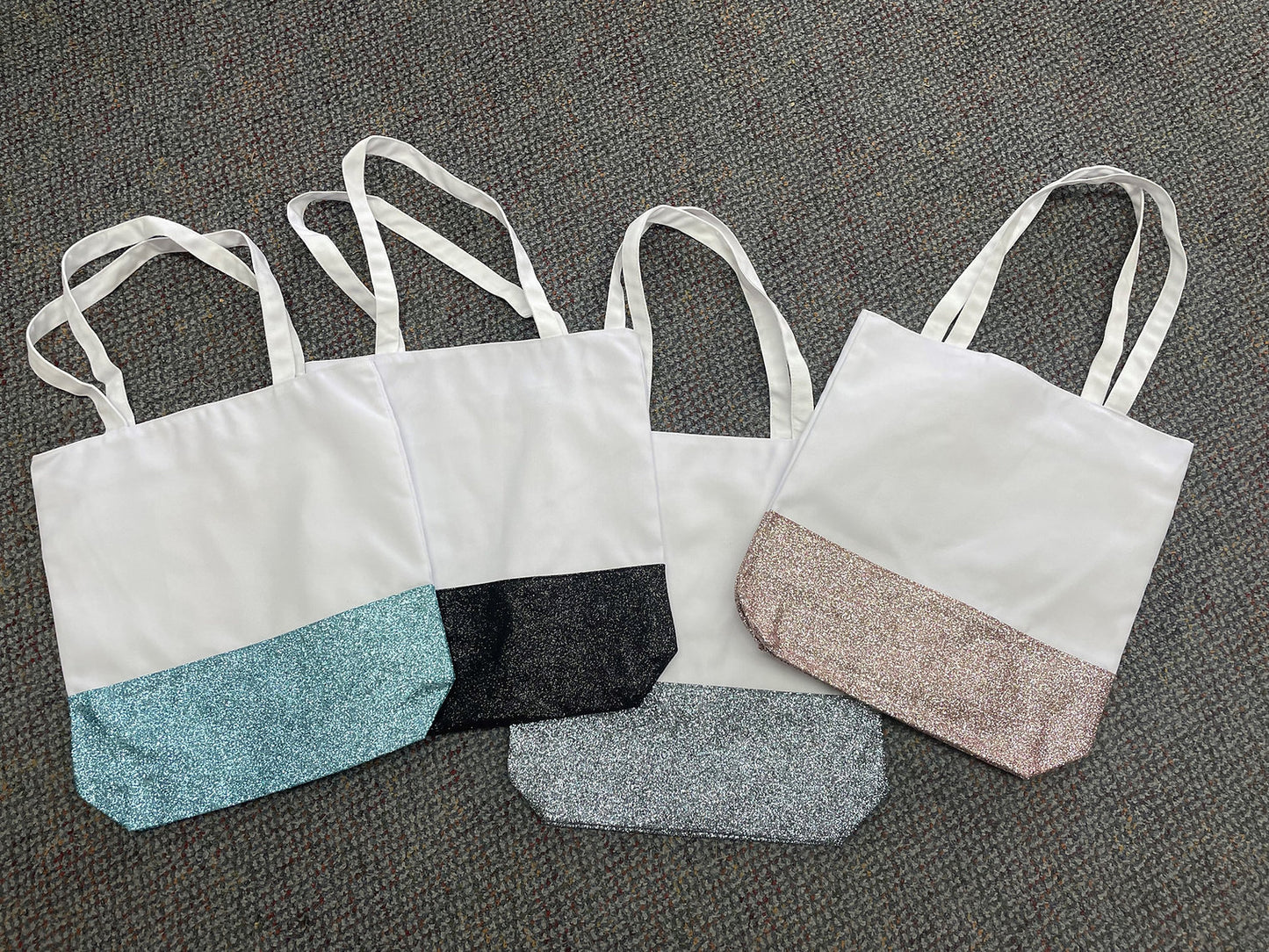 Sublimation Glitter Tote Bags