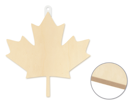 Wood Decor: 8.5" DIY Wall Plaques 4mm Thick B) Maple Leaf