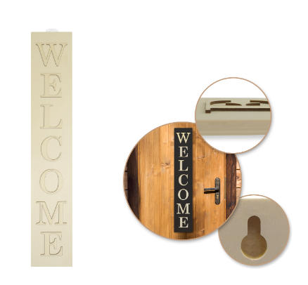 Wood Decor: 24"x4" DIY Vertical Wall Sign Plaque